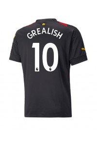 Manchester City Jack Grealish #10 Fotballdrakt Borte Klær 2022-23 Korte ermer